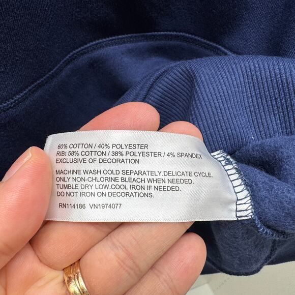 Mens Navy Prince Pickleball Hoodie Sweatshirt Pullover Size Small - Picture 4 of 9